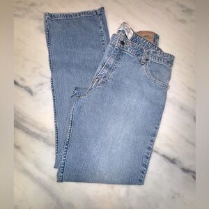 Levi Strauss Misses Signature Medium Stretch Mid Rise Bootcut Jeans Size 12